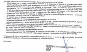 Carta de respuesta del municipio enviado el 7 de febrero 
